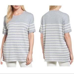 NWT Eileen Fisher Organic Cotton Striped Sweater
